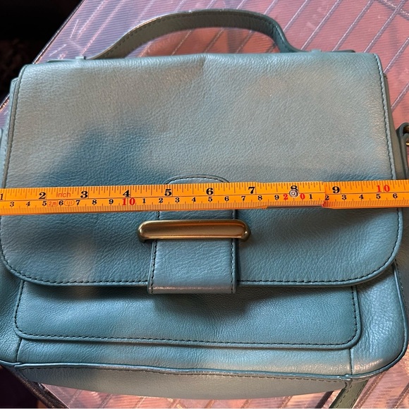 Fossil Elegant Green Leather Shoulder Bag - Picture 7 of 9